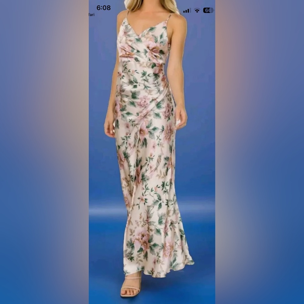 Baltic Born Satin floral dress L
